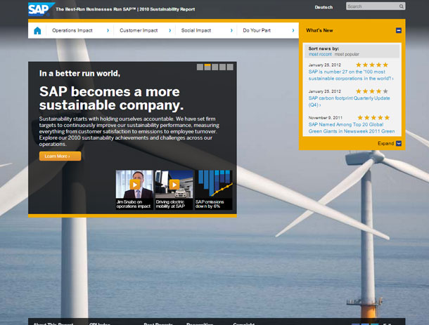 SAP Informe de Sustenibilidad 2010